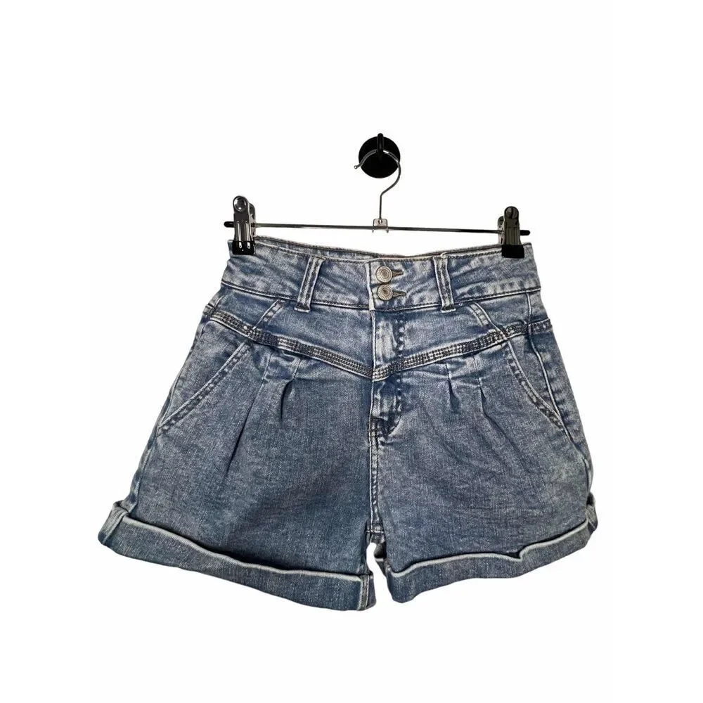 Vanilla Star Denim Mom Shorts